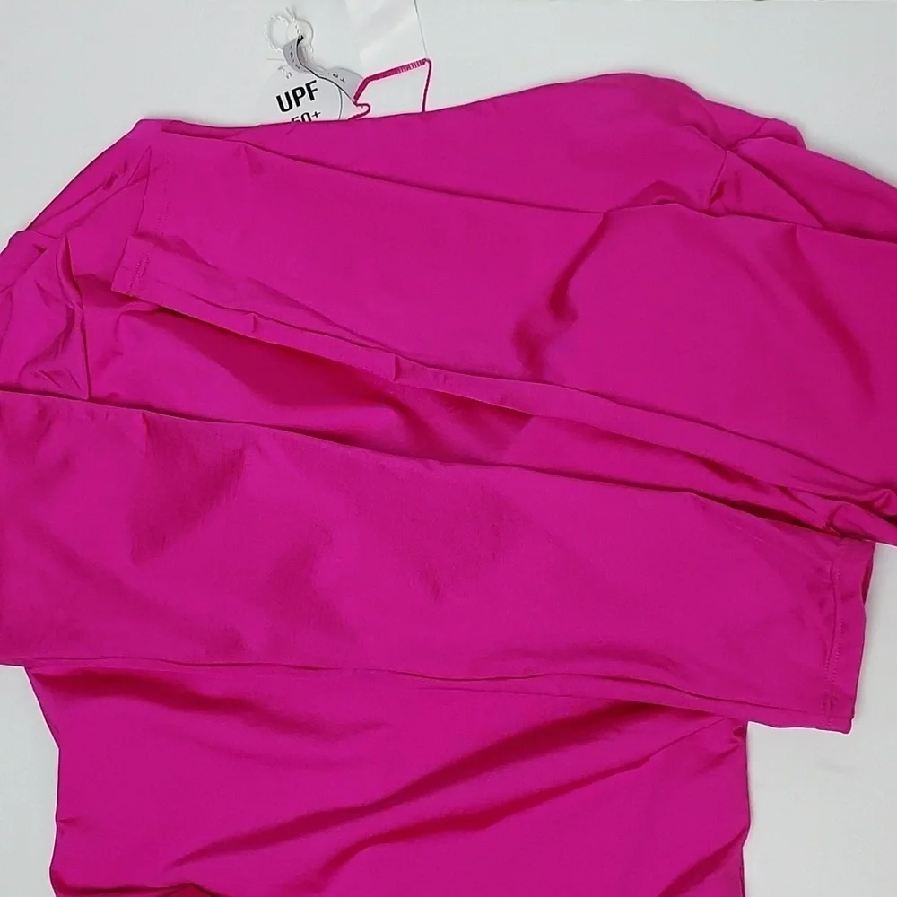 NEW Trina Turk Bijou Long sleeve Swimsuit in Orchid Size Medium